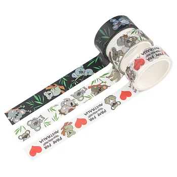 

BH1059 Blinghero 15mmX5m Koala Print Washi Paper Tape Student Kids Cartoon Animals Tape Sticker Stationery Accessories