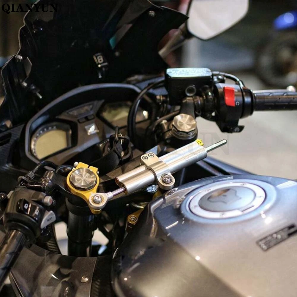 Для HONDA CBR 650F CBR650F- Мотоцикл с ЧПУ Алюминиевый сплав регулируемый рулевой демпфер Стабилизатор крепления