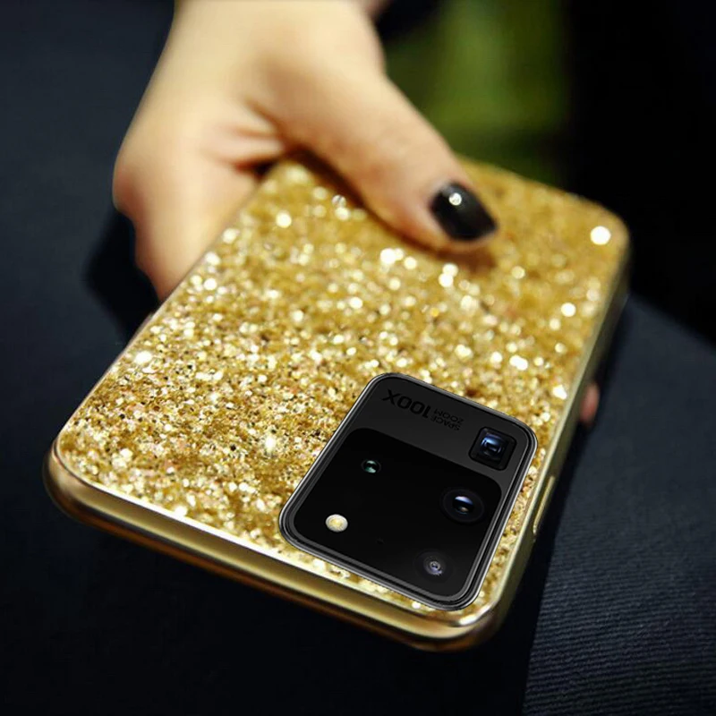 Bling Glitter Case For iPhone 13 12 Pro Max 11 XS XR For Samsung A52 A72 S22 S21 Ultra Plus S20 FE Note 20 Soft Silicone Covers case iphone 13 pro max