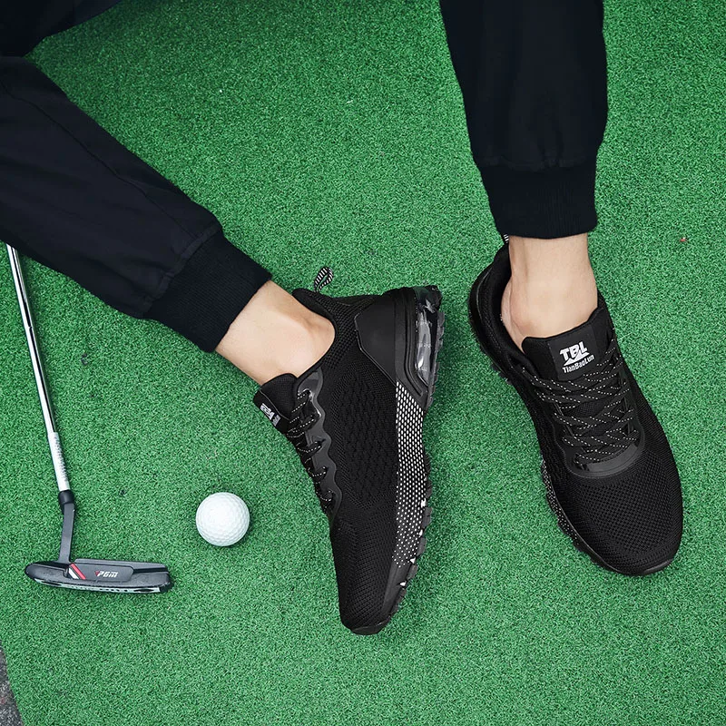 Мужская обувь для гольфа; сезон весна-лето; кроссовки для тренировок; кроссовки для гольфа; нескользящие спортивные кроссовки для прогулок; дышащая мужская обувь для гольфа