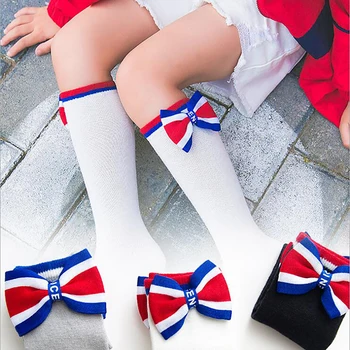 

Over Knee Stockings Children Cotton Princess Baby Bowknot Section High Quality Safety Exquisite Clothing Accessories