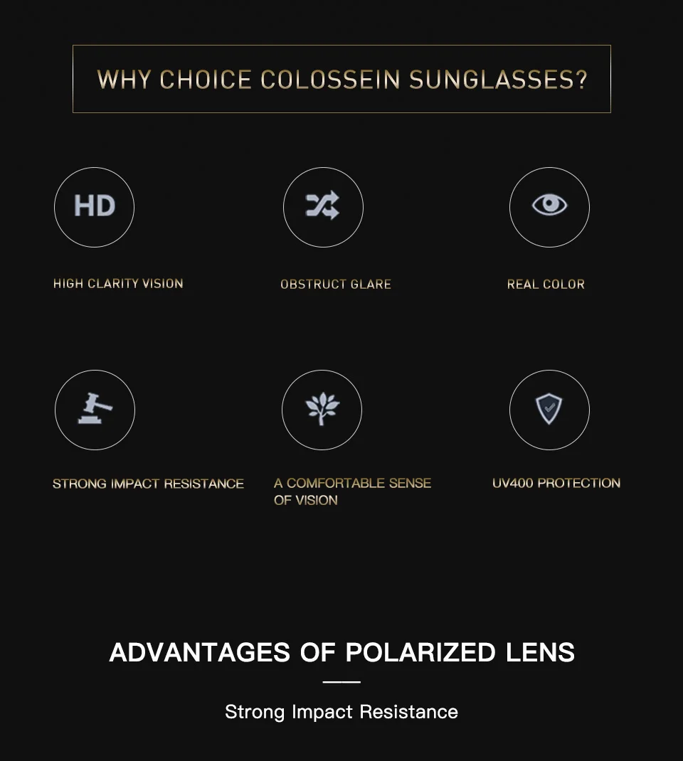 COLOSSEIN уличные модные солнцезащитные очки женские ретро круглые TR90 черная оправа зеркальные поляризованные линзы солнцезащитные очки классические очки UV400