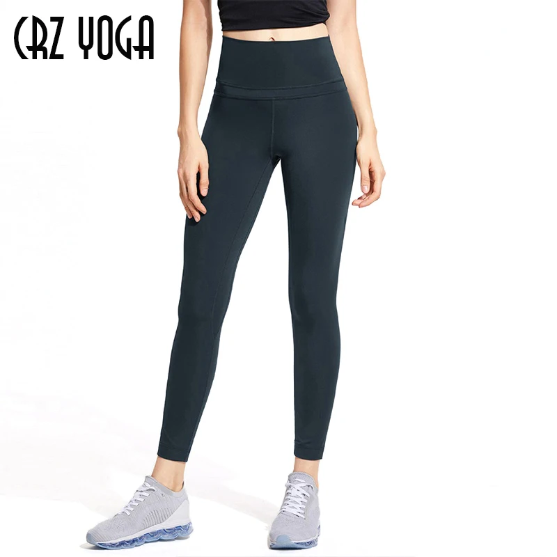 

CRZ YOGA Women's Yoga Leggings Naked Feeling I High Waist Tight Workout Pants-25 Inches