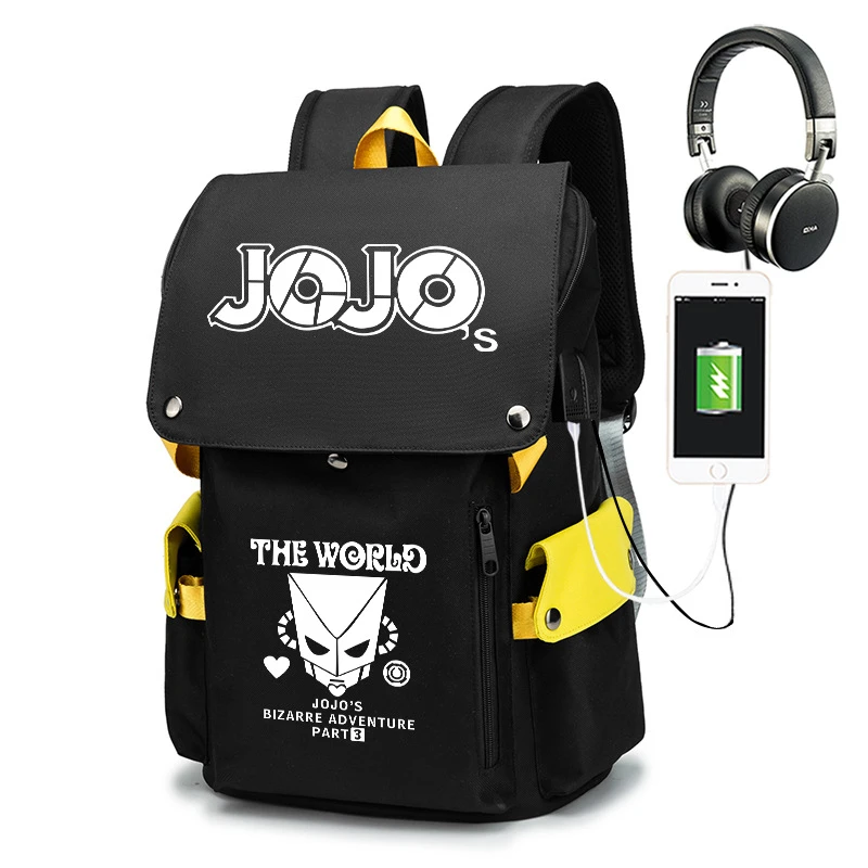 Mochila escolar de JoJo's Bizarre Adventure para niño y niña, morral grande de mochilas escolares Oxford para adolescentes, bolsa de libros de Anime| | - AliExpress