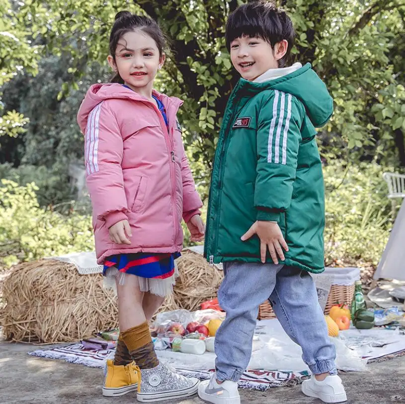 

Girls Winter Jacket Children's Thicken Jacket Kids Cotton-padded Clothes Winter Jacket Boys Park Lively Winter Hoodie Coat