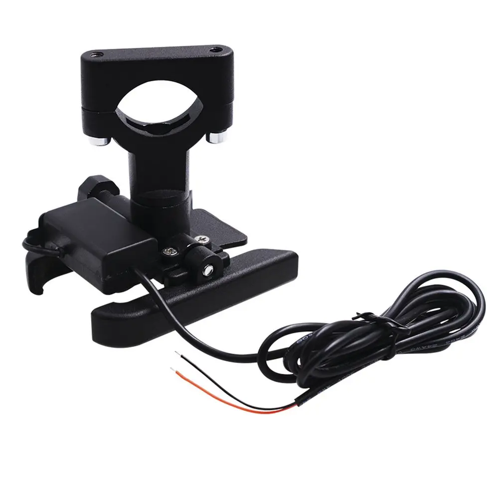 Держатель для мобильного телефона с быстрой зарядкой из алюминиевого сплава для мотоцикла и автомобиля, крепкий антивибрационный вращающийся на 360 градусов Кронштейн для мобильного телефона
