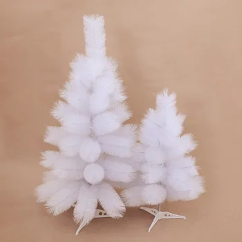 

23.62''/60CM Mini Christmas Tree Fashion Cute Artificial White Xmas Tree Tabletop Ornament Xmas Desktop Decor
