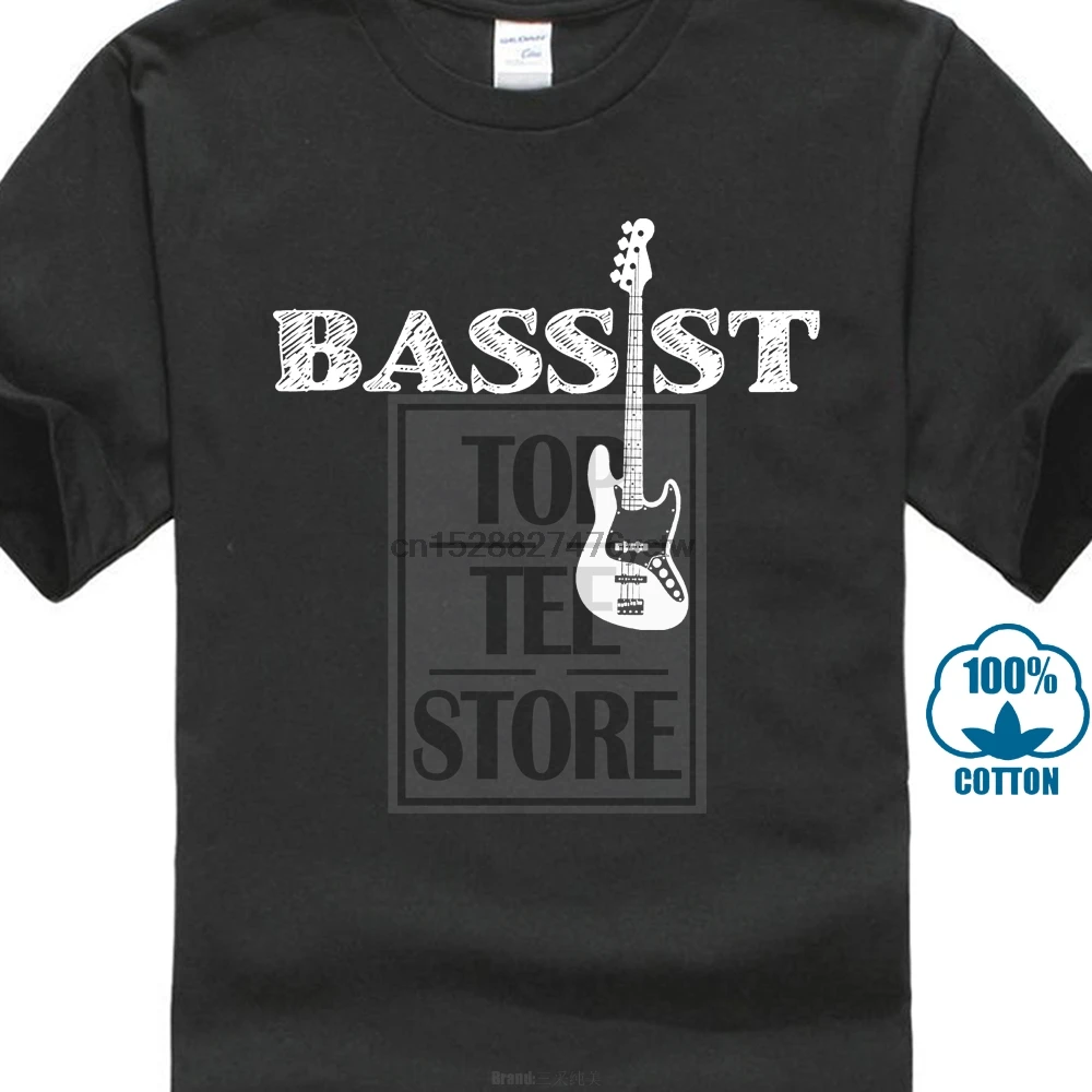 Bassist Bass Player T Shirt Gift Short Sleeve Cotton T Shirts Man