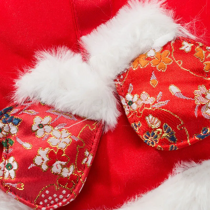 Для домашних животных на год одежда для собак кошек одежда для щенков пальто куртка маленькая собака Тан костюм для йоркширских терьеров и чихуа-Хуа питомец Пудель наряд