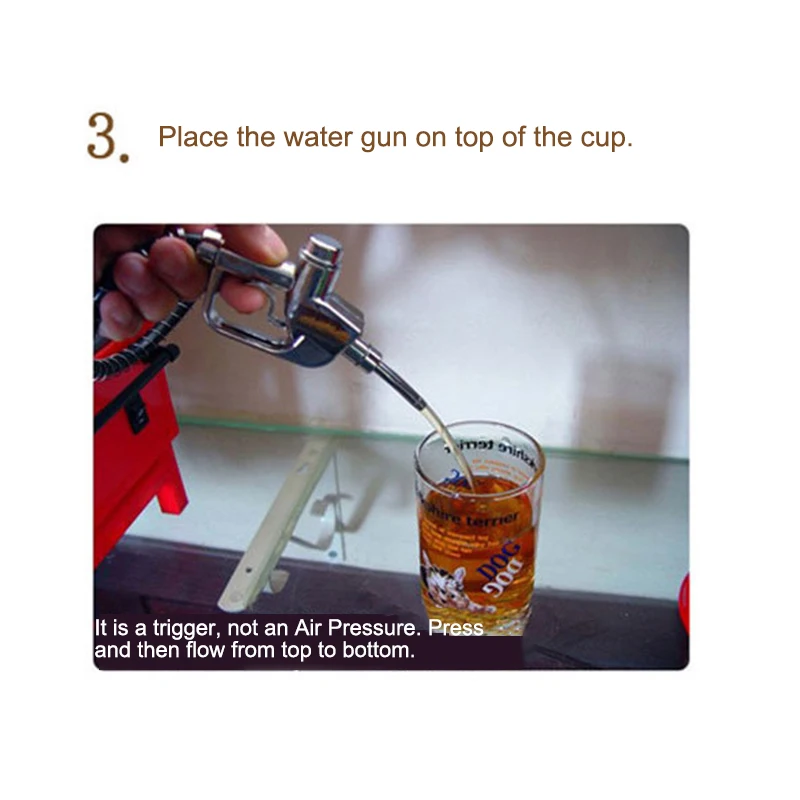 Двойной Пистолет головы диспенсер для напитков уникальный дизайн пивной диспенсер газовая станция форма пивной машины для вина пиво виски