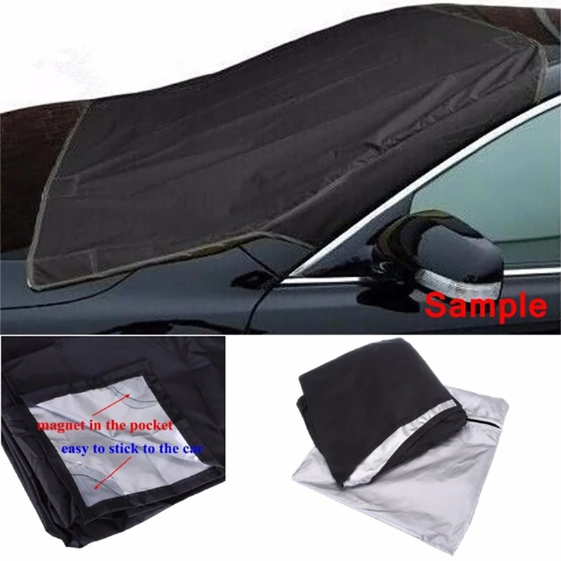 

Winter Snow Blocker Magnetic Windshield Cover Car Snow Cover Anti-Freeze Half Car Front Glass Block