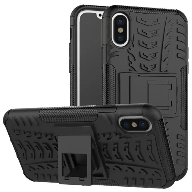 Для Nokia 7,1 6,1 5,1 3,1 плюс X7 X6 военные силиконовый защитный чехол для телефона для Nokia 8 6 5, версия 1, 2, 3, ремешок полный защитная накладка на заднюю панель с отделением для - Цвет: black