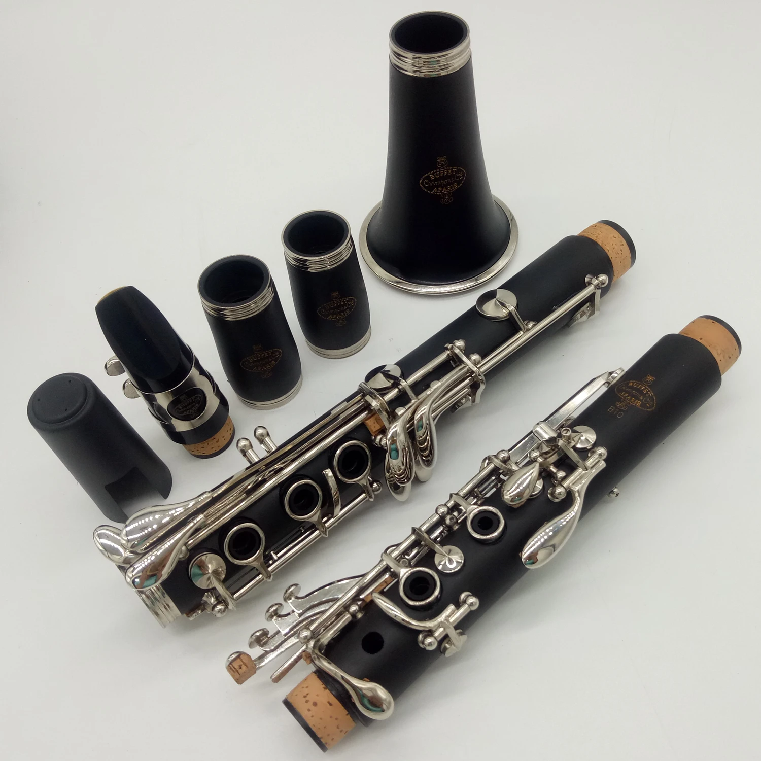 

Music Fancier Club Bakelite Bb Clarinets B10 Professional Clarinet Silver Plated Keys 17 Keys With Case Mouthpiec