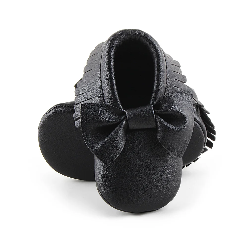 Детская обувь для новорожденного мальчика Девочки Первые ходунки ПУ подошва принцесса Бант Повседневные детские Мокасины детская кроватка обувь