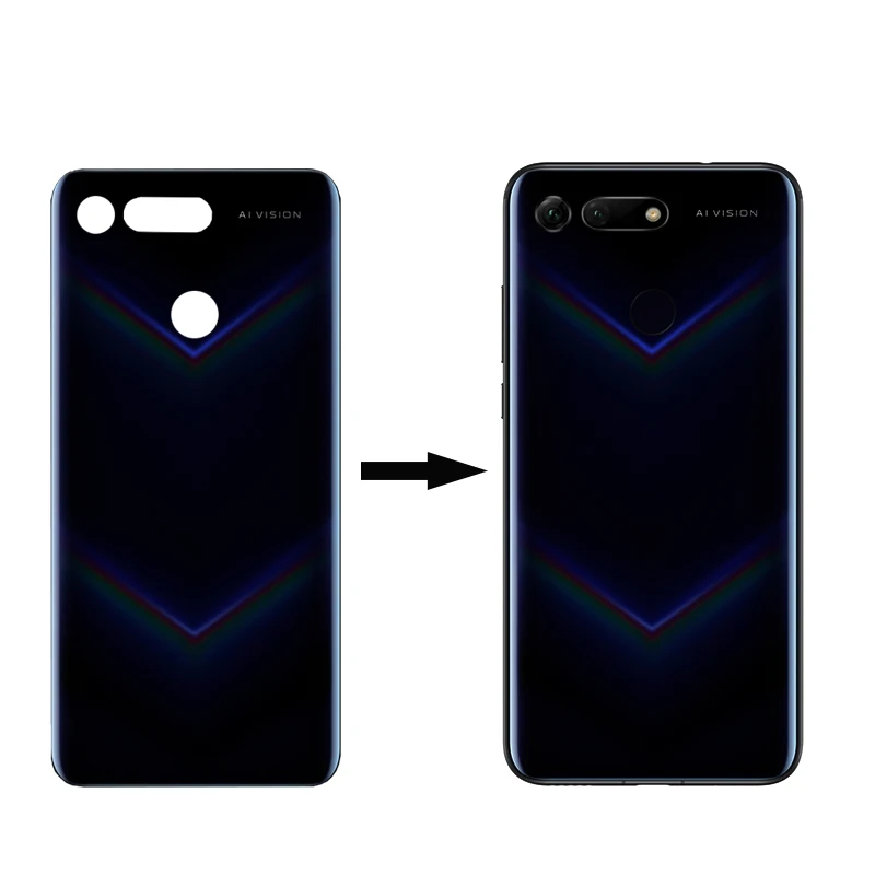 Корпус задней стеклянной двери для huawei Honor View 20 V20, запасная задняя панель, 5 цветов