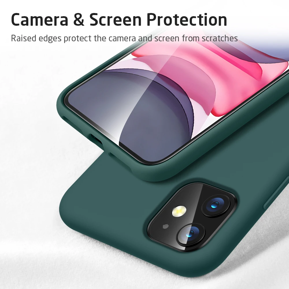 ESR мягкий чехол для iphone 11 Pro Max Цвет Фул силиконовый чехол резиновая зеленый розовый Карамельный цвет крышки для iphone 11 11pro» бетонный завод