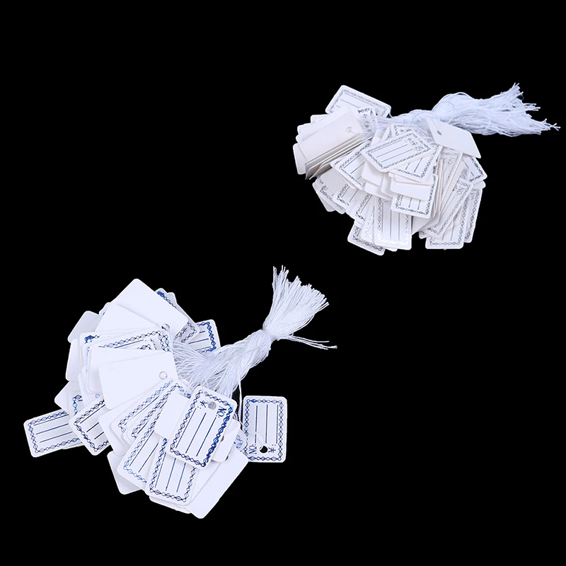 100pcs Hot Sale Price Label Tags with Hanging String for Jewelry/Stationery/Shoes/Clothing Garment Tags Accessories Wholesale