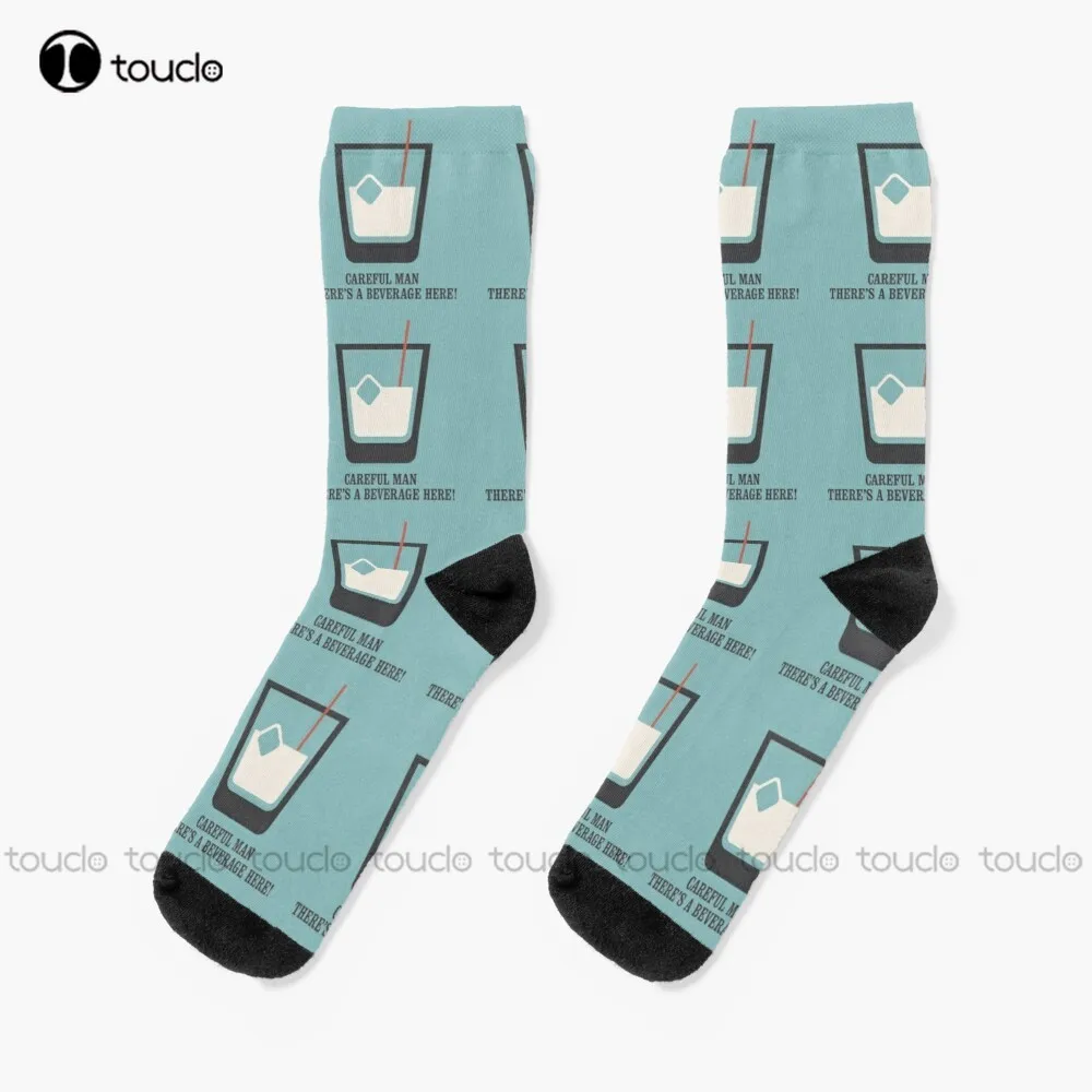 The Big Lebowski - White Russian Careful Man There'S A Beverage Here! Socks Funny For Women Personalized Custom | Женская одежда