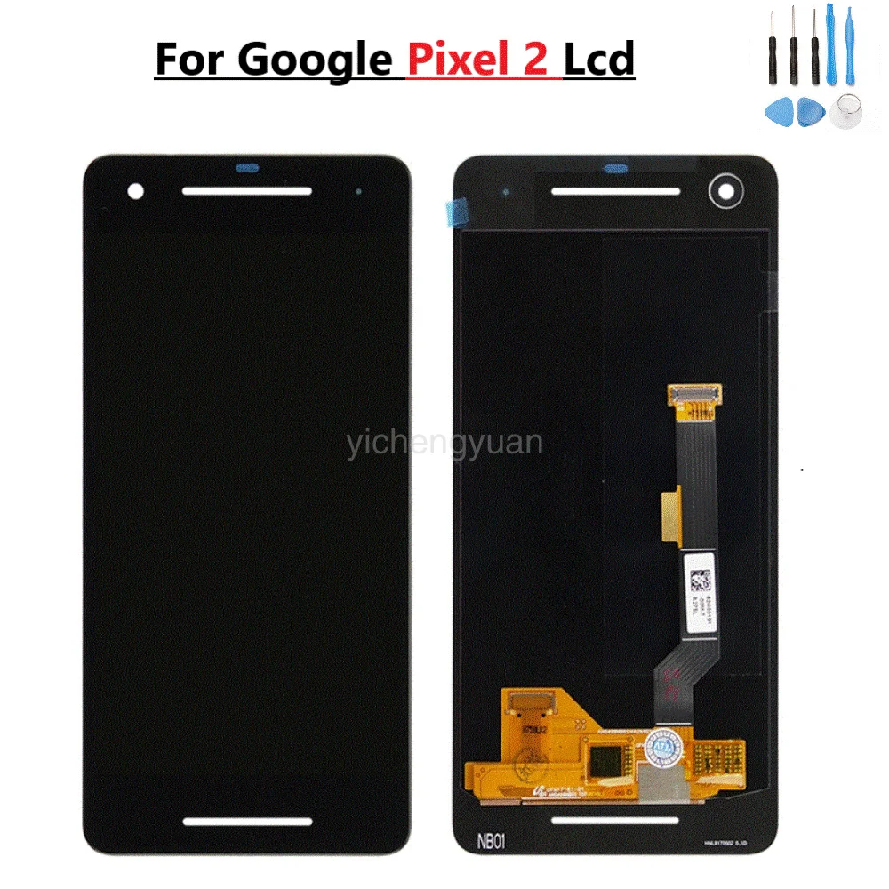 Оригинальный ЖК дисплей AMOLED для Google Pixel 2 сенсорный стеклянный экран дигитайзер в