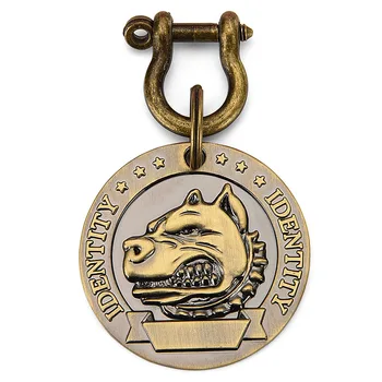 

ID Tag Dog Collar Accessories Engrave Name Copper Pendant Pet Name Tag Large Dog Collar Pitbull Doberman Labrador Pet Product