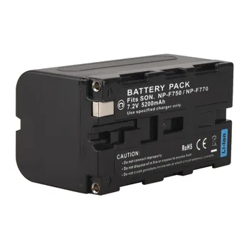

5200mAh 7.2V F750 F770 Full Decoded Digital Li-ion DSLR Camera Battery for Sony NP-F550 NP-F770 NP-F750 F960 F970