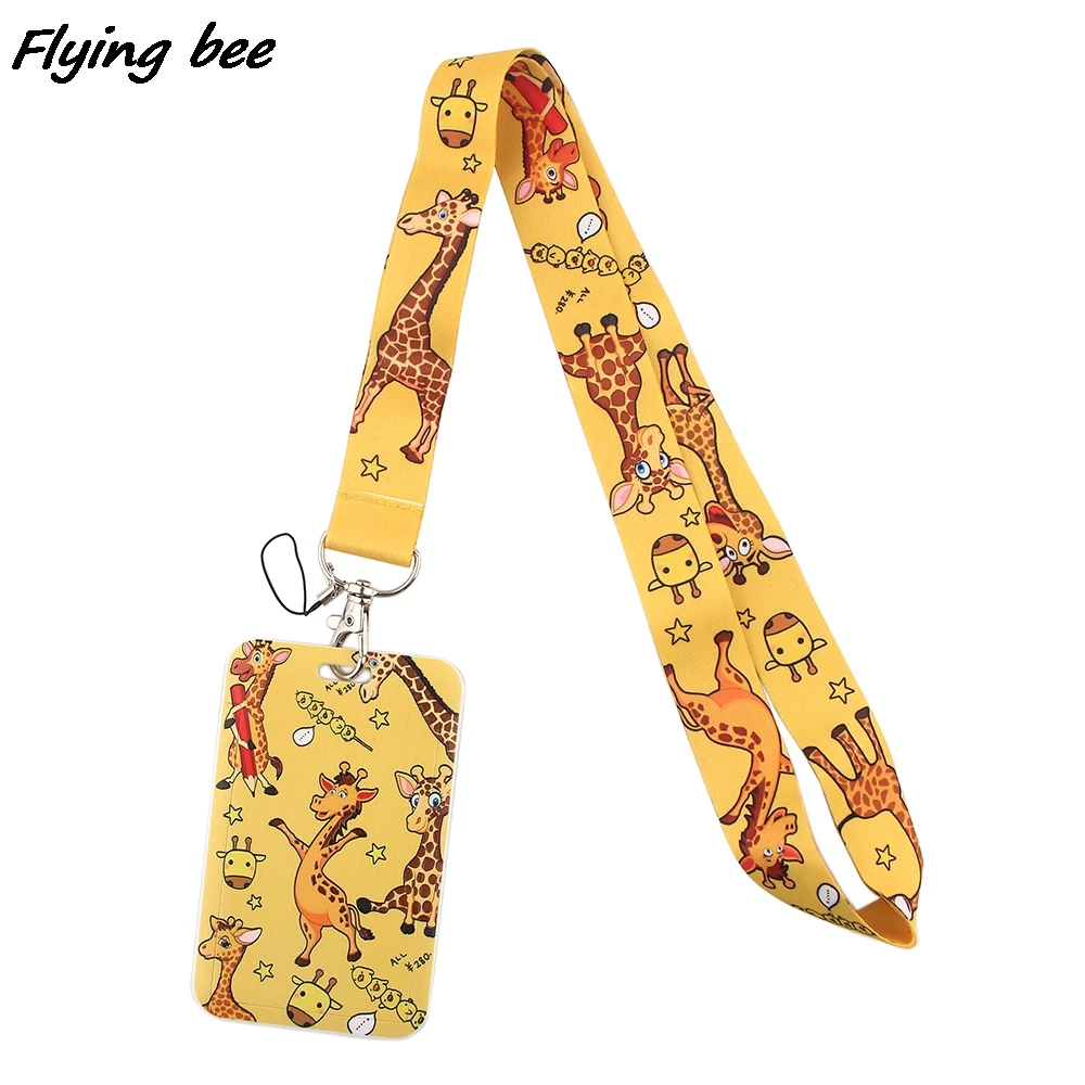 

Flyingbee X1668 Animal Giraffe Bank Credit Card Holder Wallet Bus ID Name Work Card Holder For Student Card Cover Business Card