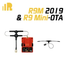 Módulo frsky r9m 2019 e r9mm r9mini r9 magro + receptor ota com montado super 8 e t antena