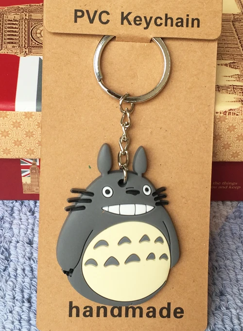 see chart1 Модель 1 шт. Noface Man Totoro аниме-брелок для ключей ПВХ Рисунок брелок крутая игрушка брелок для ключей рождественские подарки орнамент - Цвет: see chart1