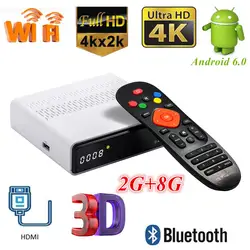 GTMedia GTS tv Box S905D четырехъядерный 2G + 8G 2,4G WiFi телеприставка 4K 3D BT 4,0 HDMI 2,0 Android 6,0 медиаплеер