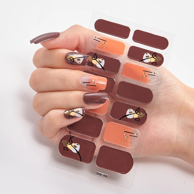 Five Sorts 0f Nail Stickers Decals Plain Stickers Nail Stickers Designer Nails Sticker Designer Nails Art Decoration Nailart DQ-09