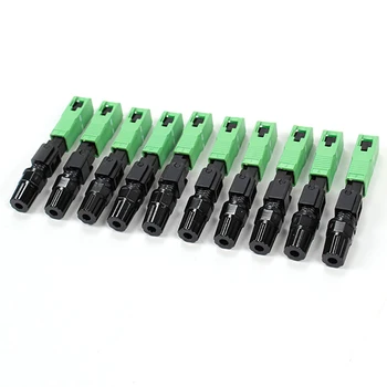 

300Pcs/Lots Embedded FTTH Fiber Optic Quick Connector FTTH SC/APC SM Fast Connector for CATV