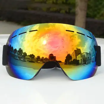 

Outdoor Winter Unisex Windproof Ski Glasses Cycling Skiing Snowboard Goggles Glasses Anti-fog UV Protection Large Lens Eyewear