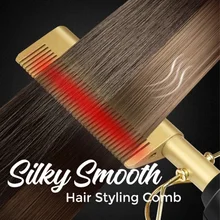 Silky Smooth Hair Styling Comb Electric Hair Straightening Comb for Long-lasting Velvety Smooth Supple Hair Style B99