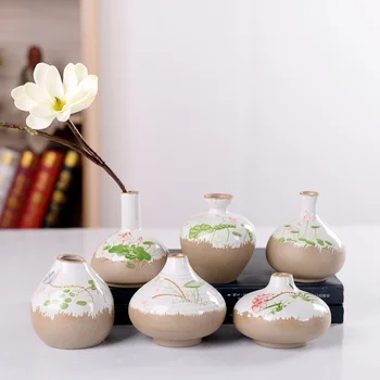 

Creative Stoneware Small Vase Home Office Decoration Flower Arrangement Flower Decoration Simple Hydroponic Ceramic Vase