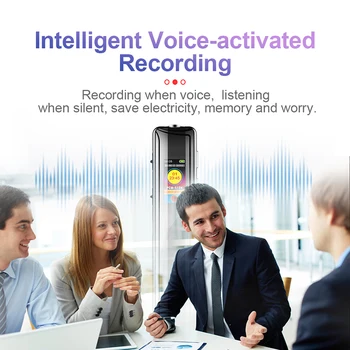 

Intelligent Voice-actived Pen Recorder Meeting Study Recorer E-book Reading Sound Audio Recording WAV MP3 Format 3.5 Earphone