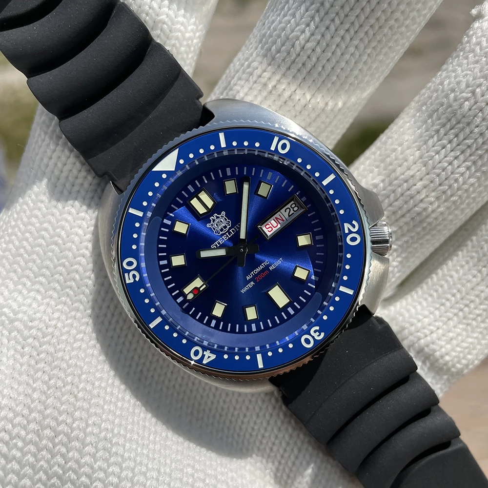 Роскошный бренд Steel dive SD1970W Sunray циферблат керамический Безель из нержавеющей