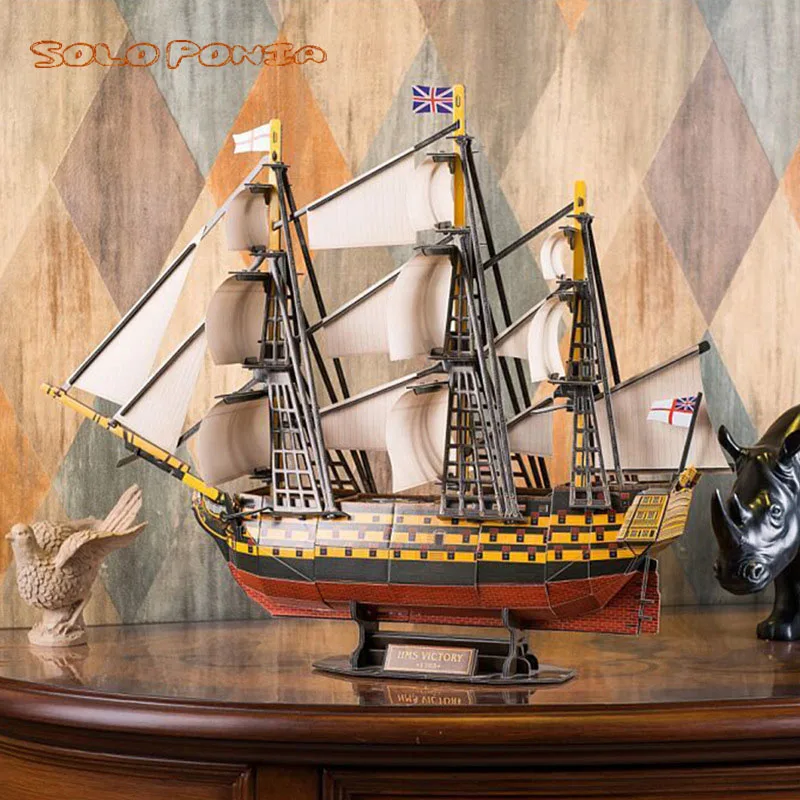 belediging Foto dealer Super Enorme 68 Cm Grote Queen Anne 'S Revenge Van Pirates Of The Caribbean  Kartonnen Montage Sailling Schip Modelbouw kits Speelgoed _ - AliExpress  Mobile