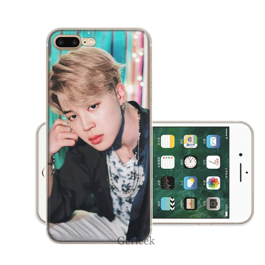 Чехол для мобильного телефона из ТПУ для iPhone 11 Pro XR X XS Max iPhone 7 8 6 6S Plus 5 5S SE чехол EWAU Jimin красивый - Цвет: 10