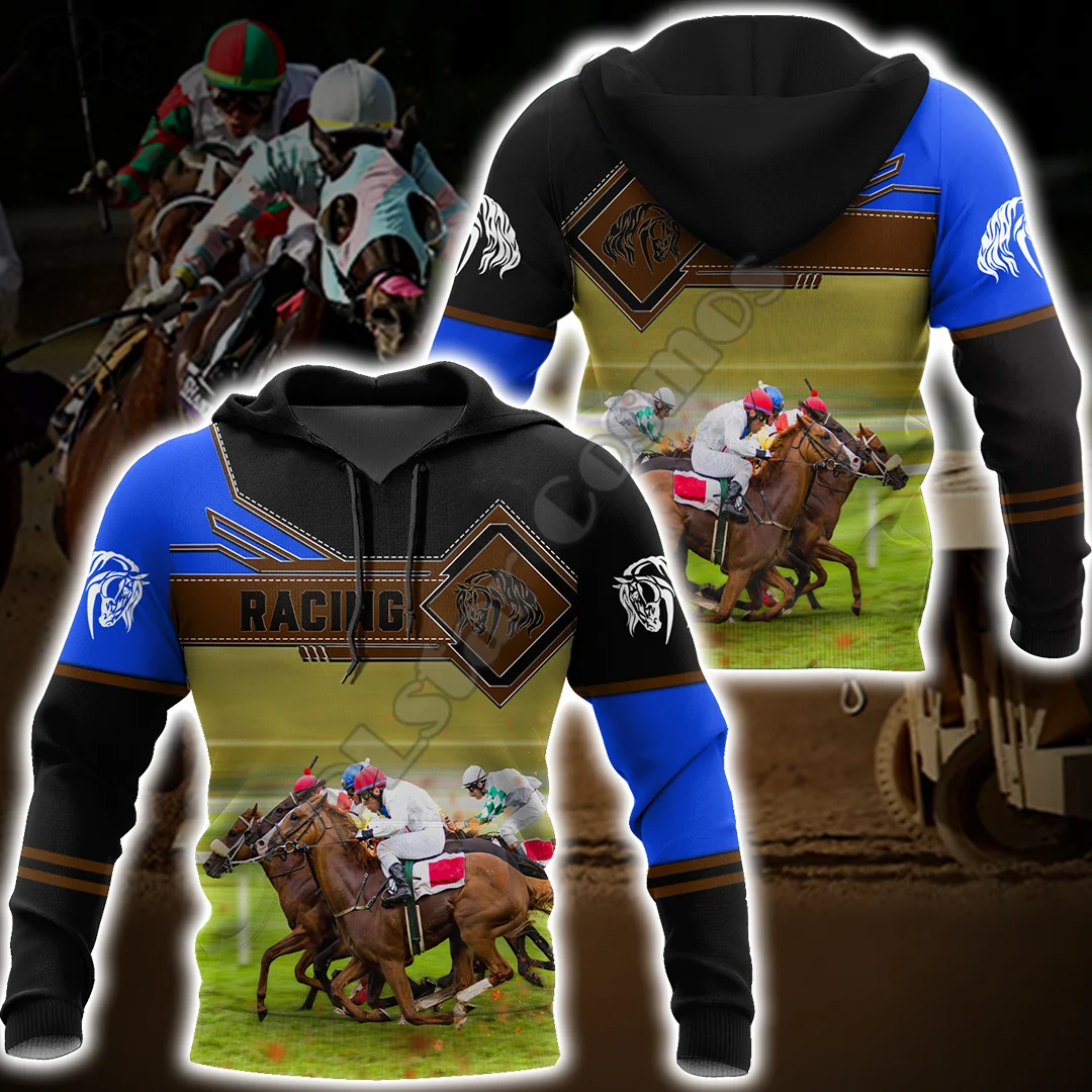 

PLstar Cosmos Horse Racing 3D Printed 2021 New Fashion Hoodies Sweatshirts Zip Hoded For Men/Women Casual Streetwear Apparel H19