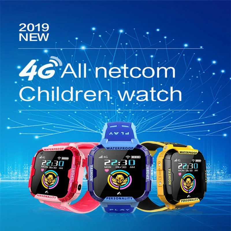  4G Kids Smart Watch GPS LBS Tracker WIFI Location SOS Call Camera Children HD Video Call Waterproof