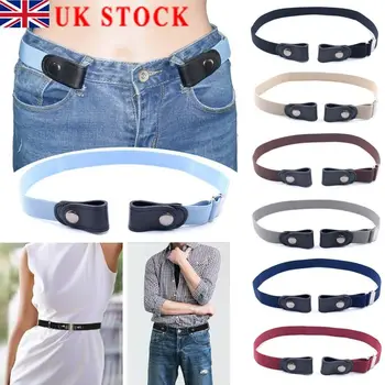 

Hot sale women's punk style buckle-free belt dress ladies slim sports trend comfortable elastic new no buckle belt