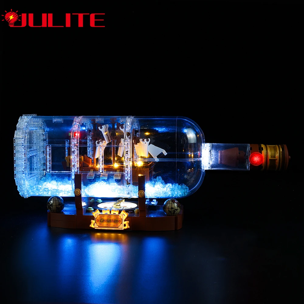 Kit Luci A Led Per Il 21313 E Compatibile Con Il 92177 Di Nave In Un Set Di Bottiglie Set Di Giocattoli Da Costruzione Fai-Da-Te (Blocchi Non Inclusi)