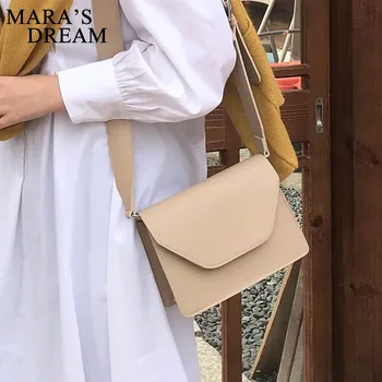 

New Arrive 2020 Women Pu Leather Shoulder Bags Girls Brief Flap Women's Casual Messenger Bags Crossbody Bags