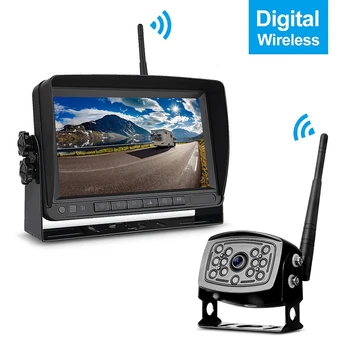 

New Digital Wireless Backup Camera 7inch Monitor for RVs,Trucks,Motorhomes,Travel Trailers Rear View Camera Night Vision