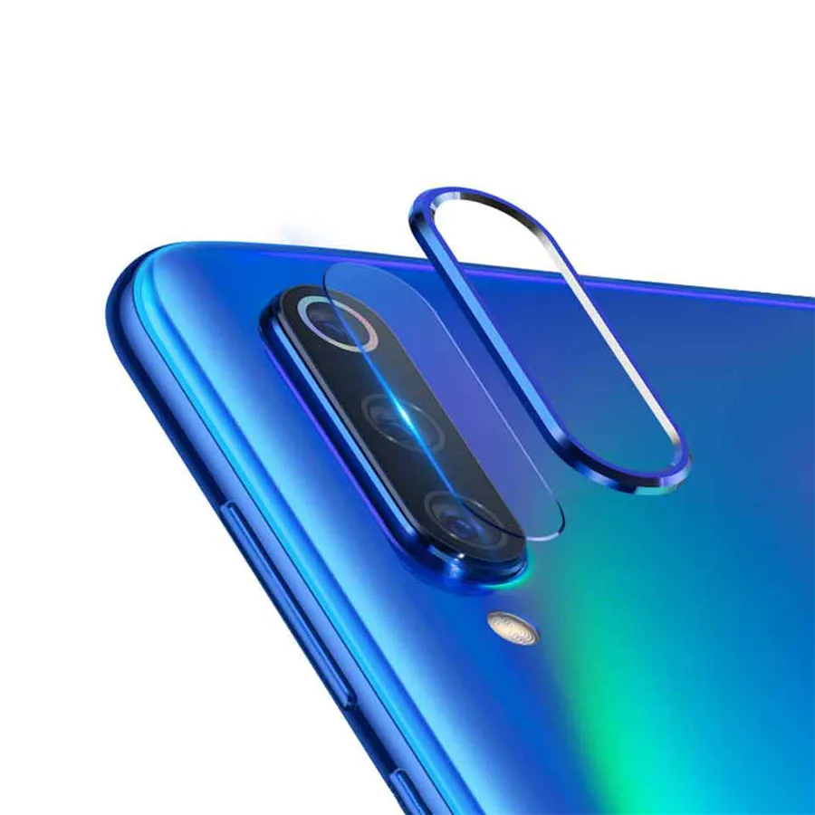 Tempered Glass For Xiaomi Redmi Note 8 7 Pro Case on Xiomi Redmi 8 Note8 Note7 Pro Cover Glass Camera Lens Protector Ring Cover - Цвет: Синий