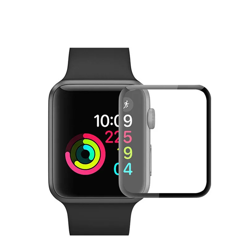 3D изогнутые края HD Watch защитная пленка из закаленного стекла для Apple Watch 3 2 1 38 мм 42 мм Защита экрана для iWatch 4 40 мм 44 мм
