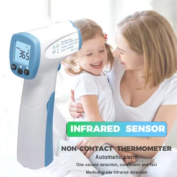 

LCD Digital Non-contact IR Infrared Thermometer Multifunctional-Five core functions Forehead Body Non-contact Temperature Meter