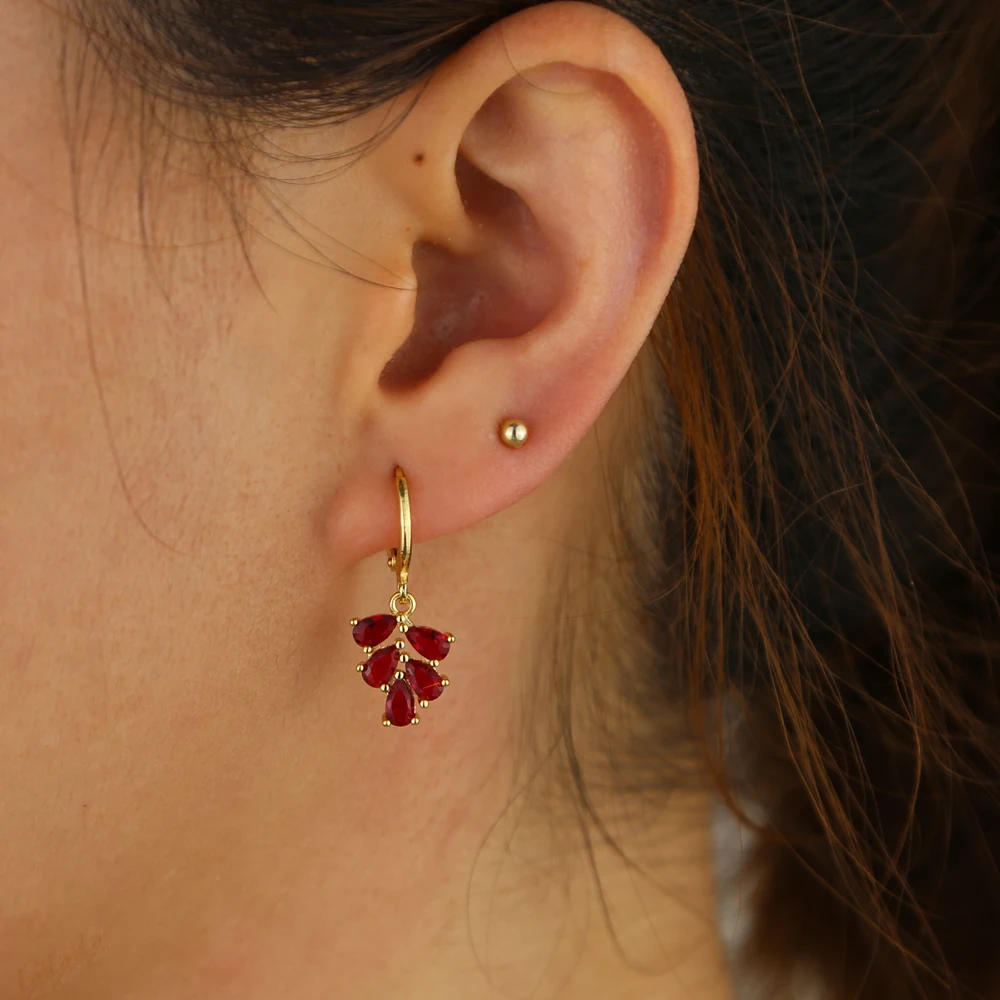 brass H EARRING (9)