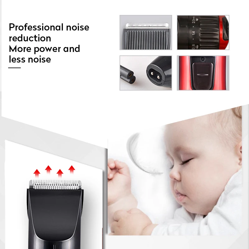  Kemei KM-730 Hair Clipper Rechargeable Hair Cutting Machine Electric Shaver for Men Beard Trimmer P