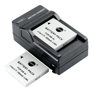 

2/3PCS 1500mAh 3.7V NB-4L DSTE NB4L Battery Charger for Canon IXUS 40 30 50 55 S5 WA60 TX1 DS4 SD960 IS 255 HS Camera